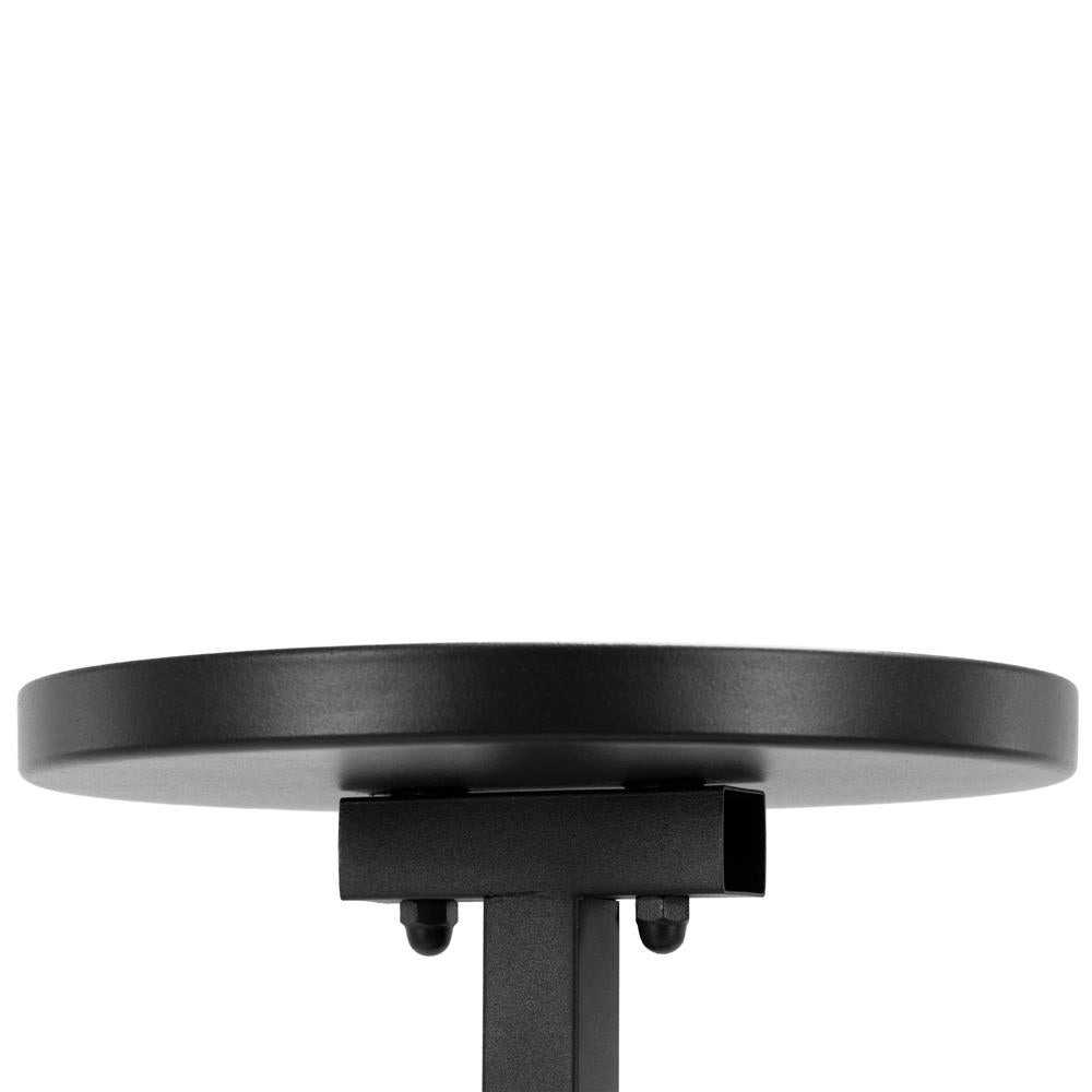 Etajera metalica cu 4 niveluri, structura solida, stil industrial, 22x22x115 cm, negru