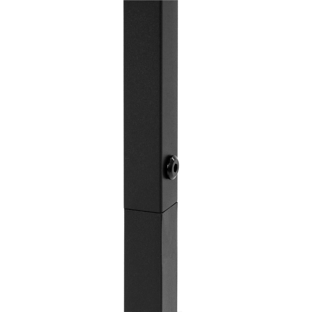 Etajera metalica cu 4 niveluri, structura solida, stil industrial, 22x22x115 cm, negru