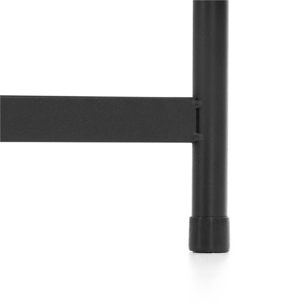 Suport metalic pentru flori cu 5 niveluri, structura pliabila, 48x48x79 cm, negru