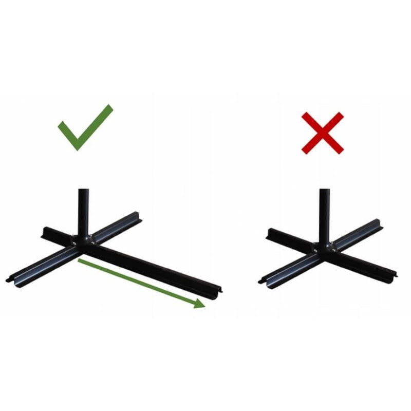 Umbrela gradina tip banana cu mecanism inclinare, impermeabila, diametru 300 cm, husa inclusa, verde