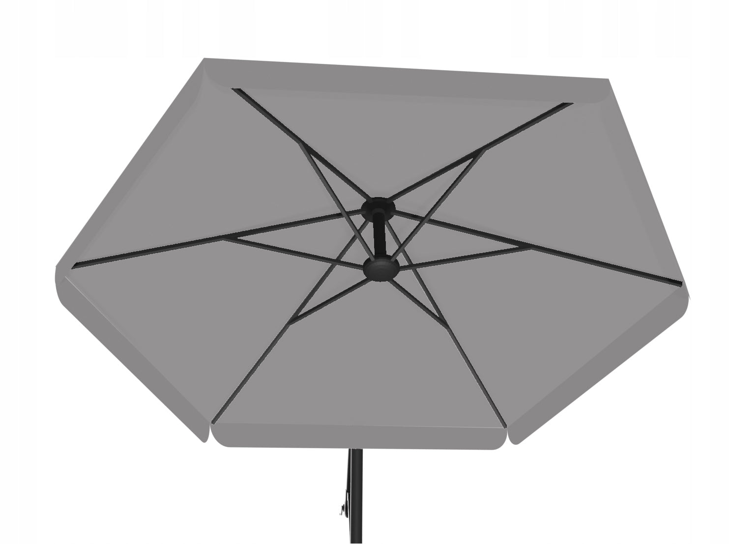 Umbrela gradina cu inclinare reglabila, cupola cu protectie UV, husa protectie, diametru 300 cm, gri