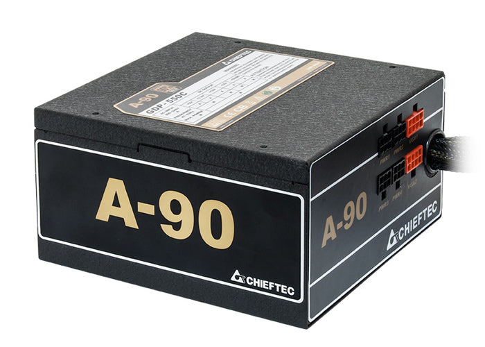 SURSA Chieftec A-90 750 W, semi-modulara, certificare 80 Plus Gold - compatibila, ventilator 140 mm x 1, PCI-E 6+2 pin x 4, SATA x 8, "GDP-750C"