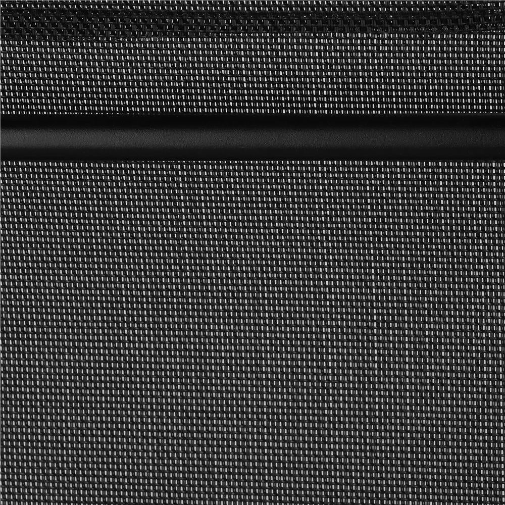 Set 2 scaune gradina, cadru metalic, textilene, maxim 120 kg, 92x53x72 cm, negru