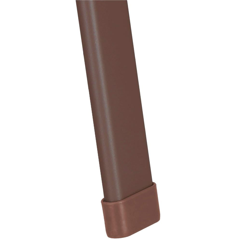 Set 2 scaune gradina, cadru metalic, textilene, maxim 120 kg, 92x53x72 cm, maro