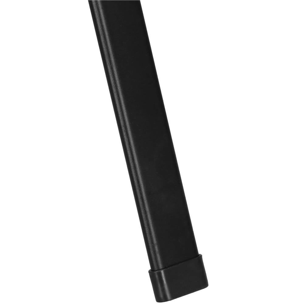Set mobilier gradina 4 piese, masa cu sticla securizata, 2 scaune si canapea, cadru metalic, negru