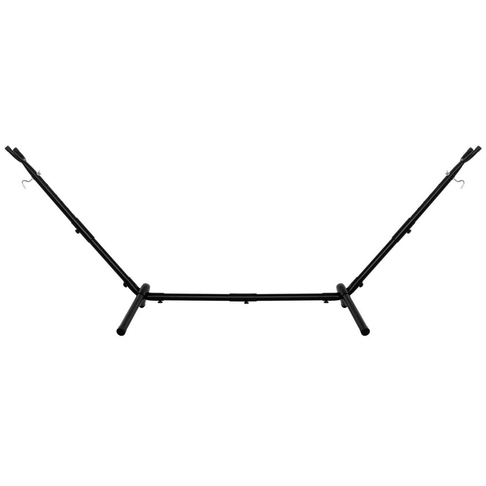 Suport hamac din metal cu husa transport, reglabil pe inaltime si lungime, 270x99x95 cm, negru