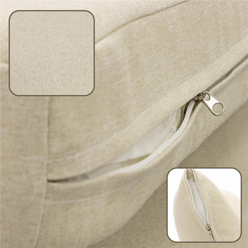 Set mobilier gradina 4 piese cu canapea sofa, 2 fotolii si masa sticla, cadru metalic, negru cu perne bej