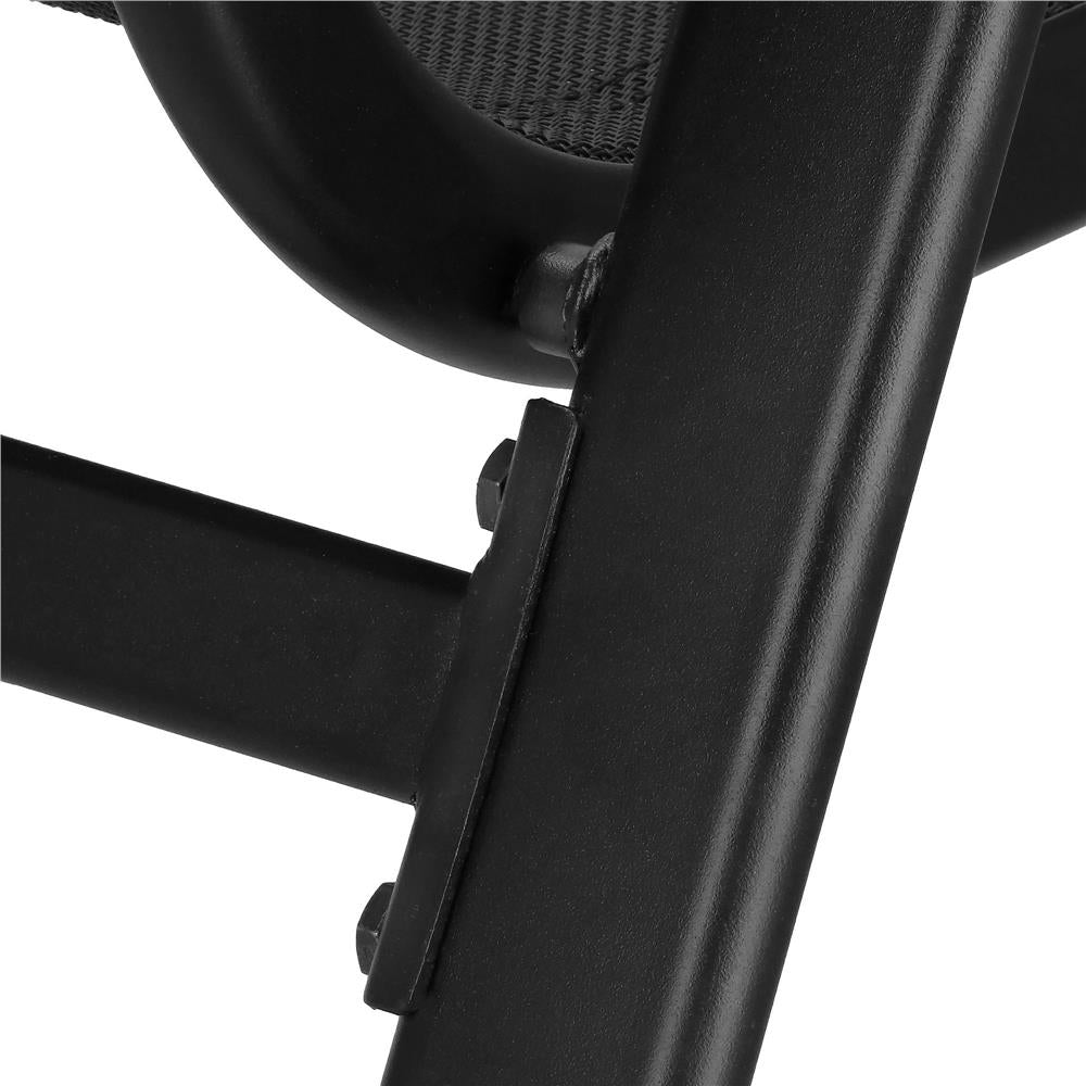 Set mobilier gradina, 2 scaune si masa rotunda, blat sticla, cadru metalic, 60x70 cm, negru