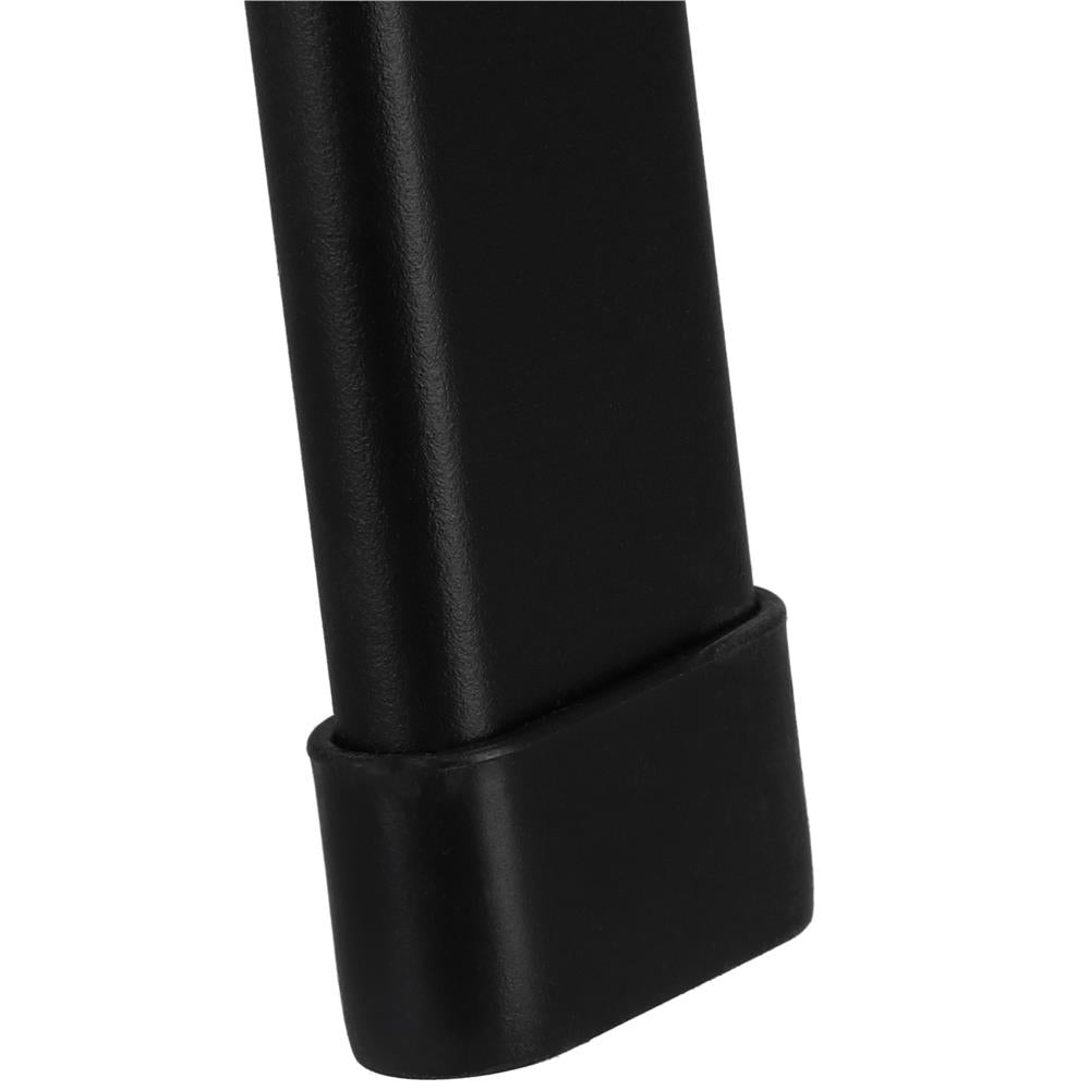 Set mobilier gradina, 2 scaune si masa rotunda, blat sticla, cadru metalic, 60x70 cm, negru