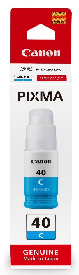 Cartus Cerneala Original Canon Cyan, GI-40C, pentru G6040|G5040, 7.7K, , "3400C001AA"