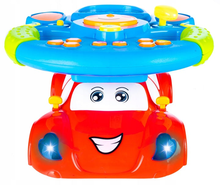 Jucarie interactiva volan muzical pentru copii, cu sunete si lumini - 11