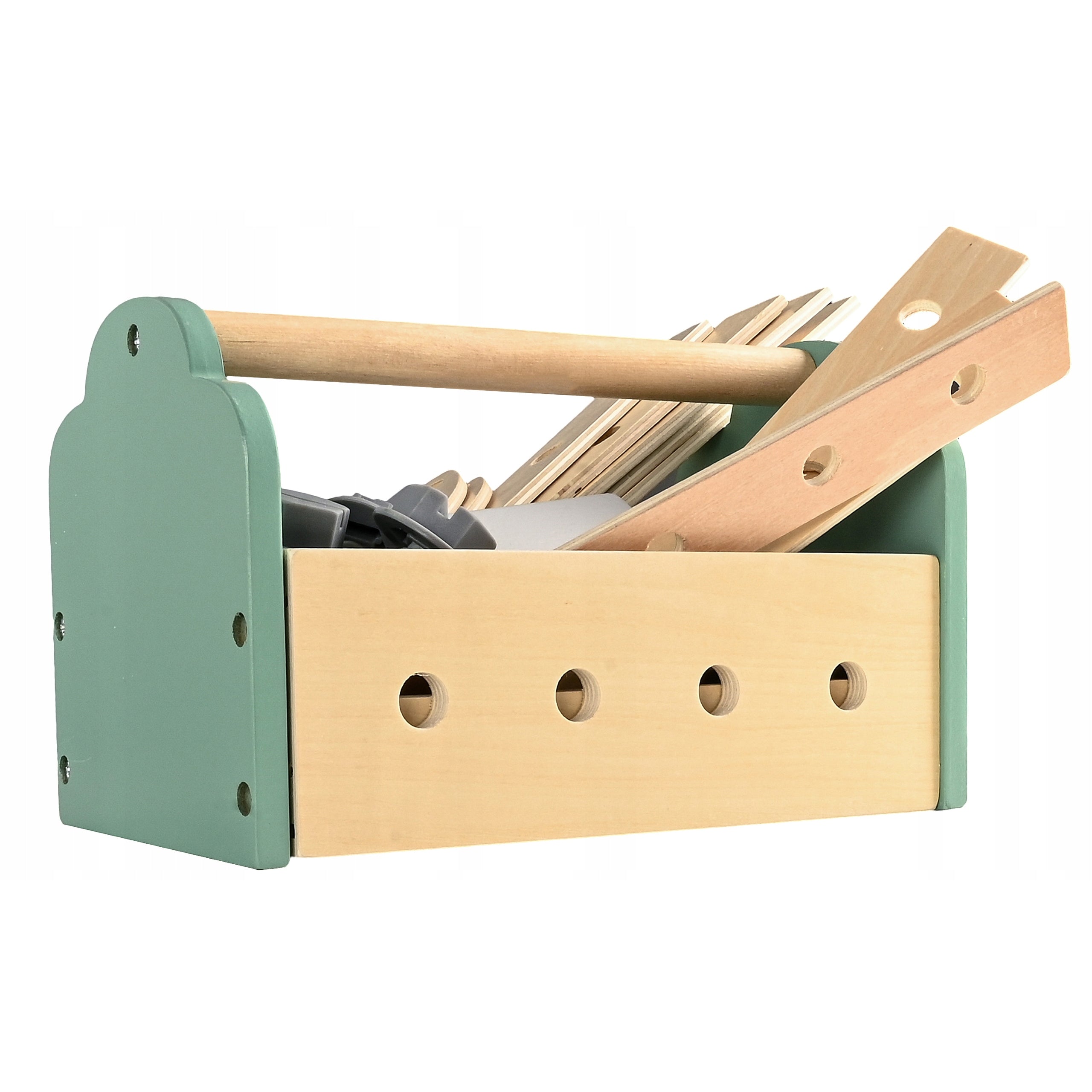 Banc de lucru pentru copii din lemn cu unelte si accesorii, 56x31x86 cm, multicolor