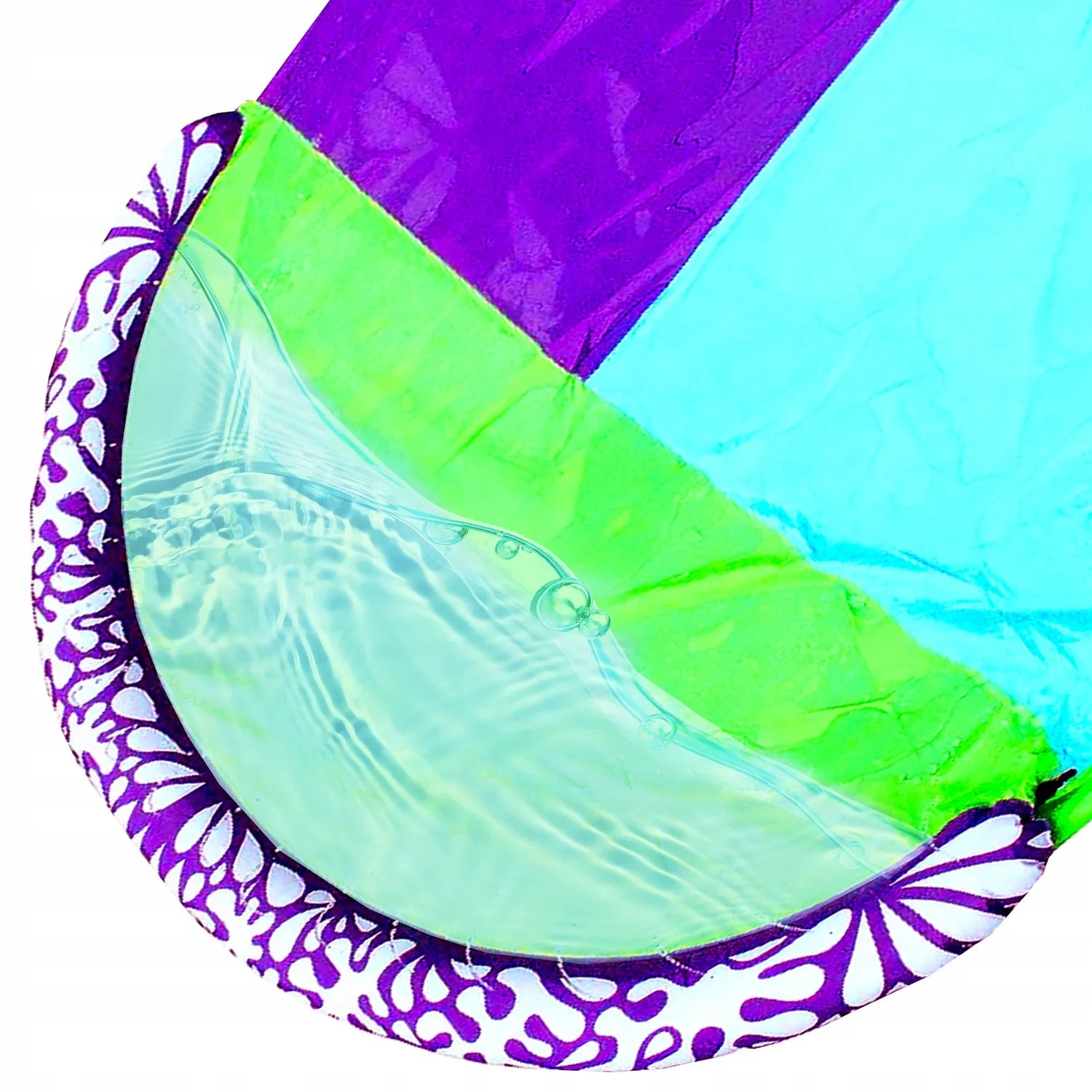 Tobogan de apa dublu cu fantana si 2 placi gonflabile incluse, 482x145 cm, multicolor