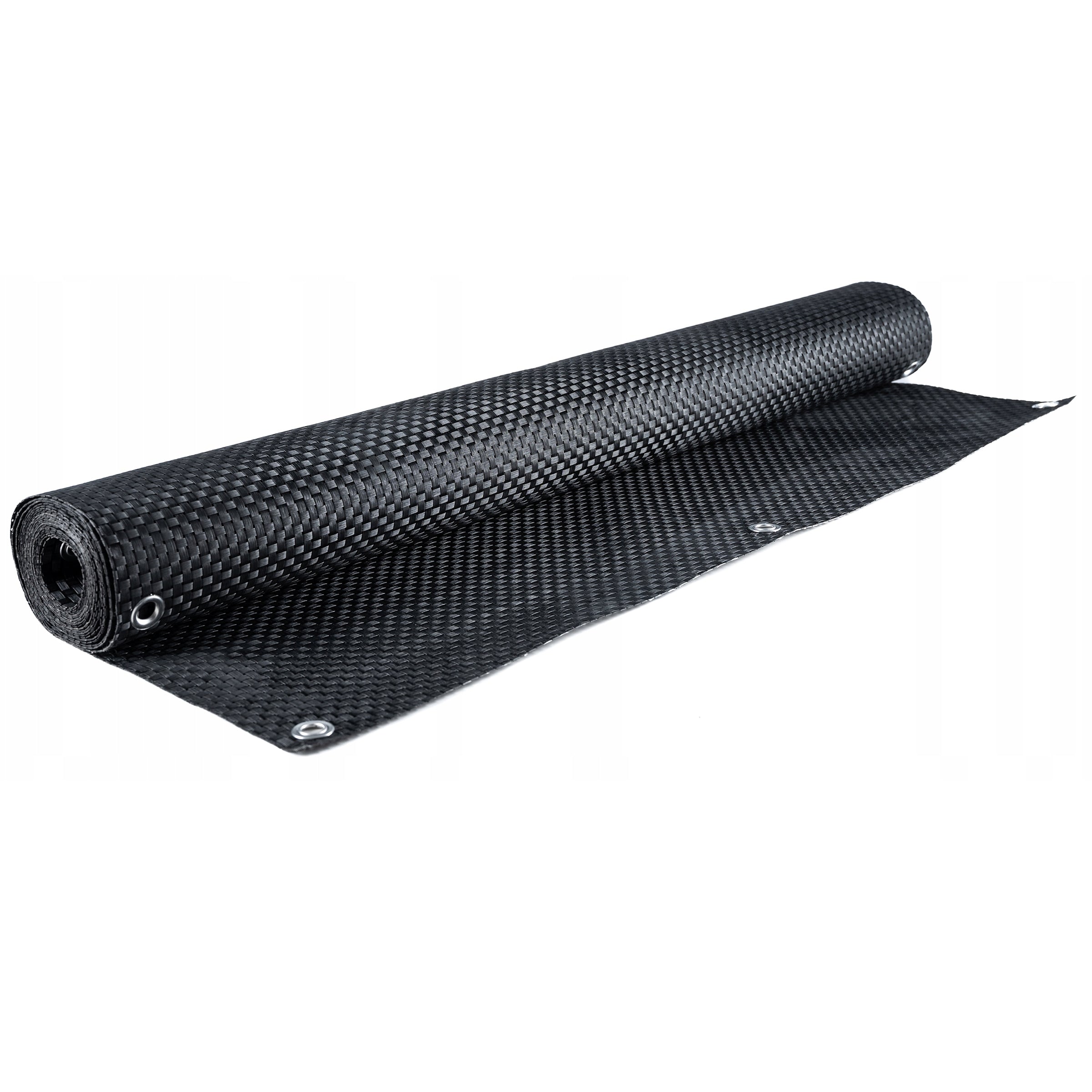 Paravan terasa balcon din plastic poliratan, rezistenta ridicata la conditii meteorologice, 500x90 cm, negru