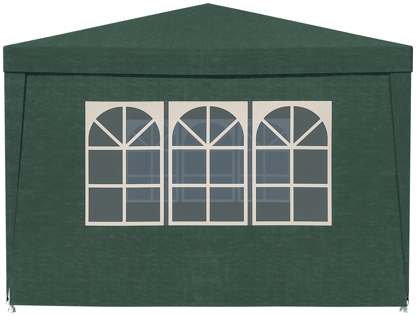Perete lateral pavilion gradina, cu fereastra, prindere velcro, 3x2 m, material PE impermeabil, verde