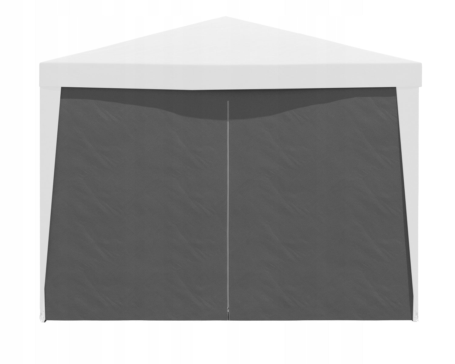 Pereti laterali pavilion 295x195 cm, set 4 bucati, cu ferestre si usa, PE impermeabil, gri