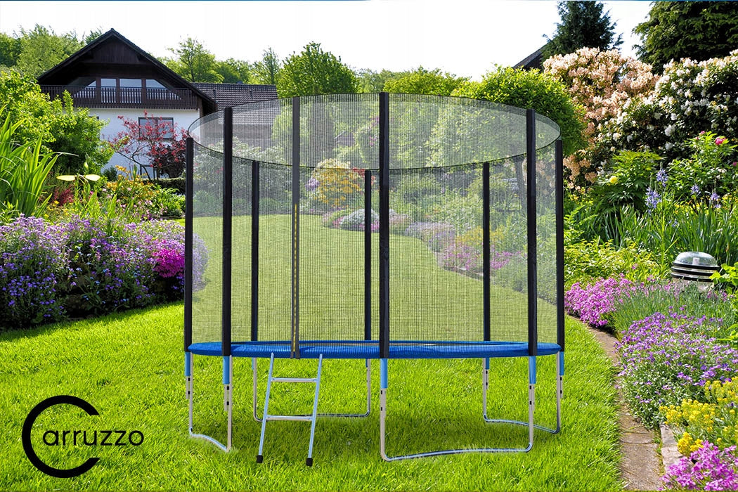 Trambulina Caruzzo, cu plasa de protectie exterioara, 366 cm, 150kg