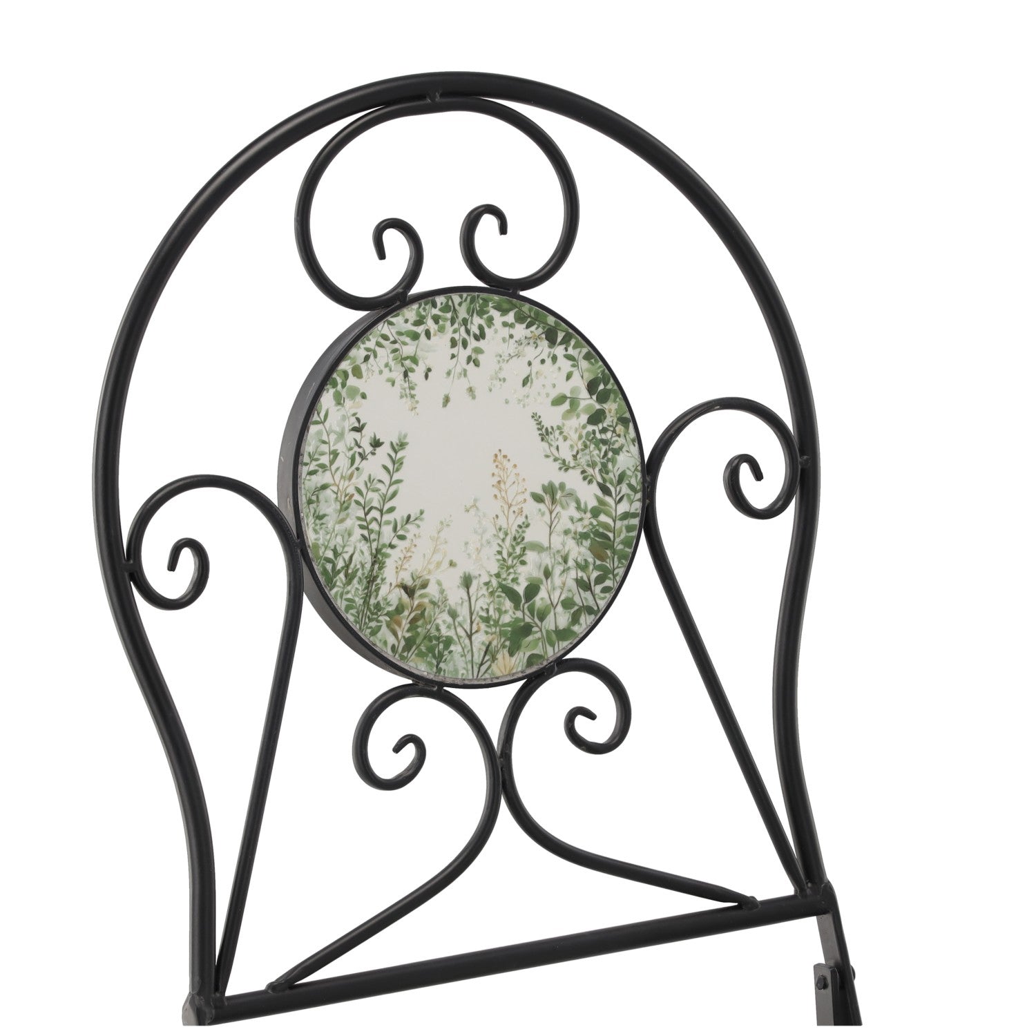 Set mobilier gradina Fylla 3 piese, masa si 2 scaune pliabile, mozaic decorativ, metal, multicolor