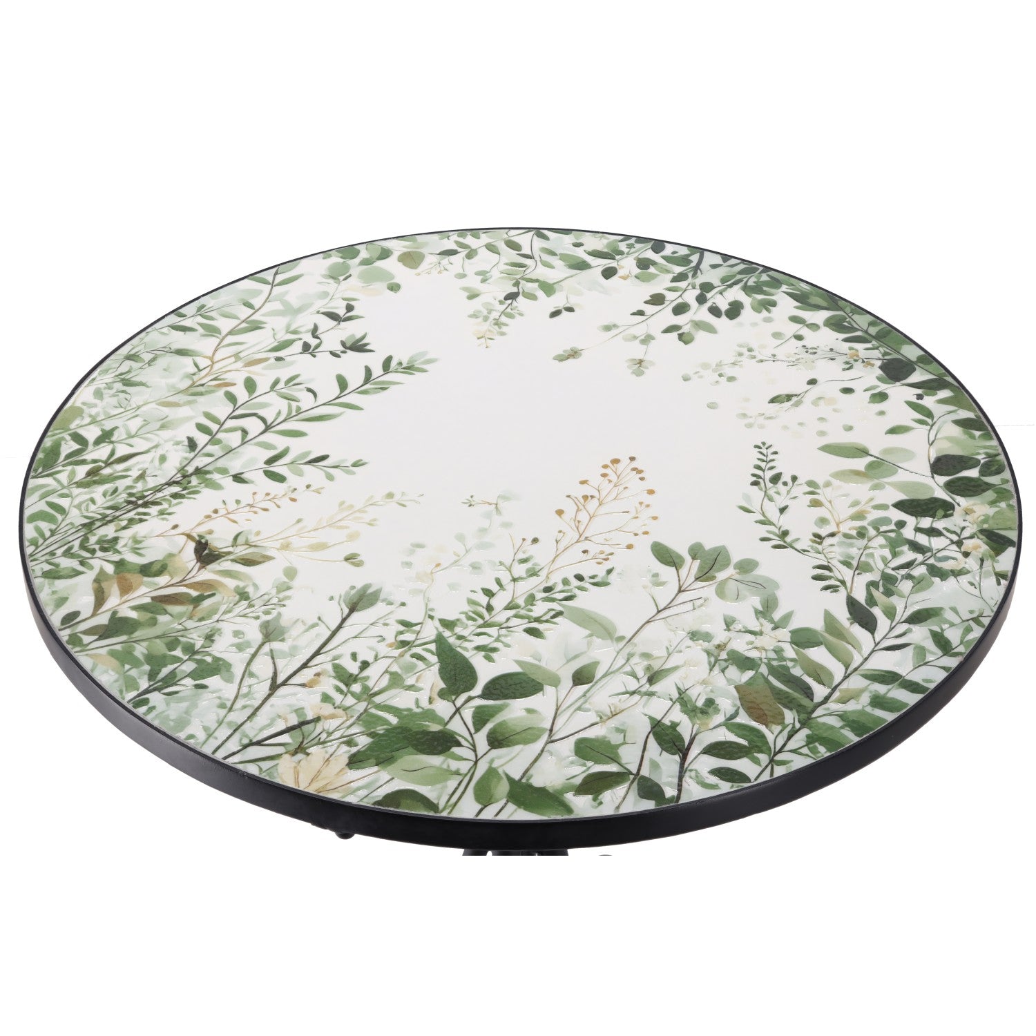 Set mobilier gradina Fylla 3 piese, masa si 2 scaune pliabile, mozaic decorativ, metal, multicolor