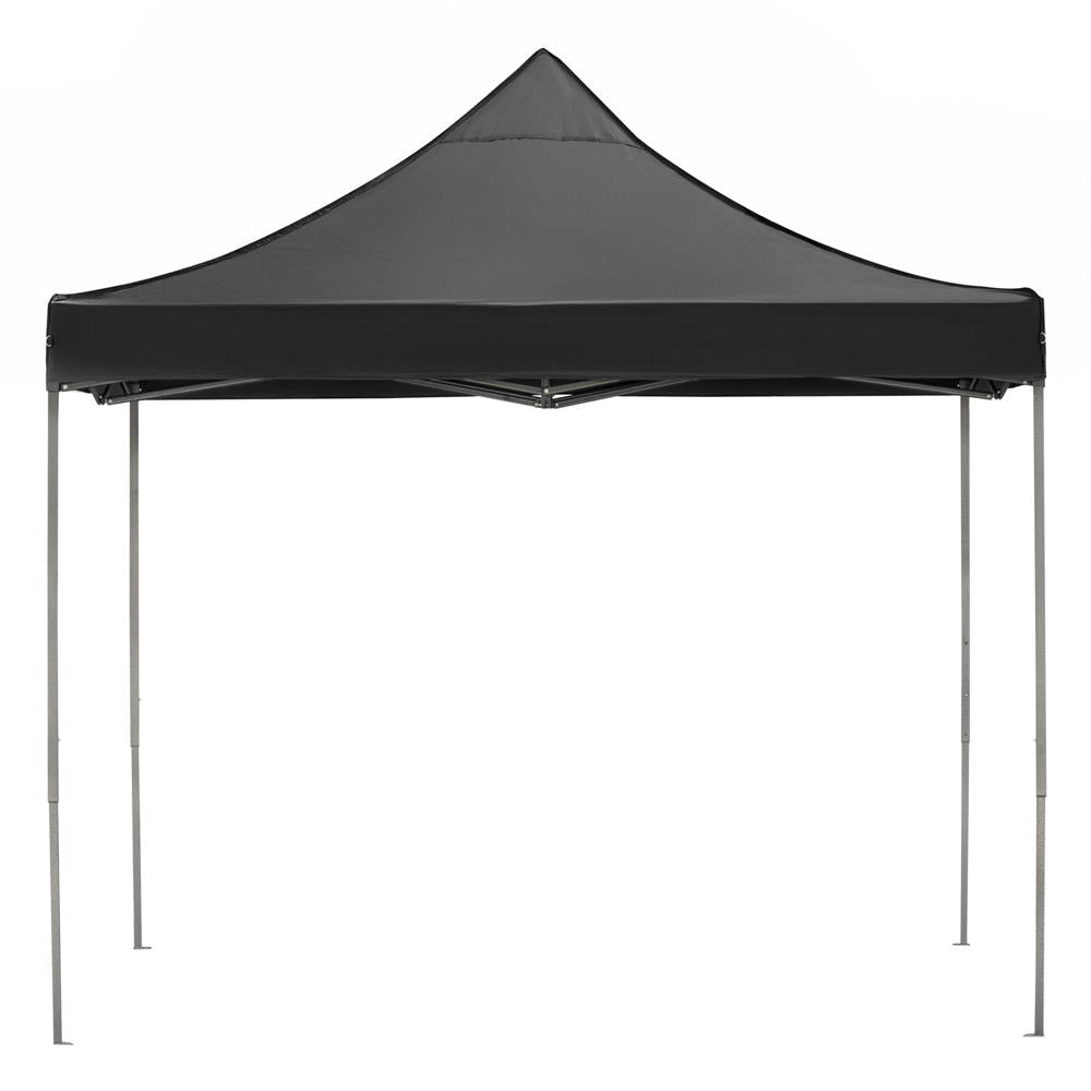 Pavilion pliabil gradina 3x3 m cu acoperis impermeabil si 3 pereti laterali, structura metalica, inaltime reglabila, negru