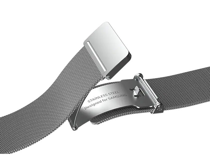 Samsung Milanese Band Fresh/Fresh Small Watch Strap 20mm M/L Silver, "GP-TYR870SAASW"