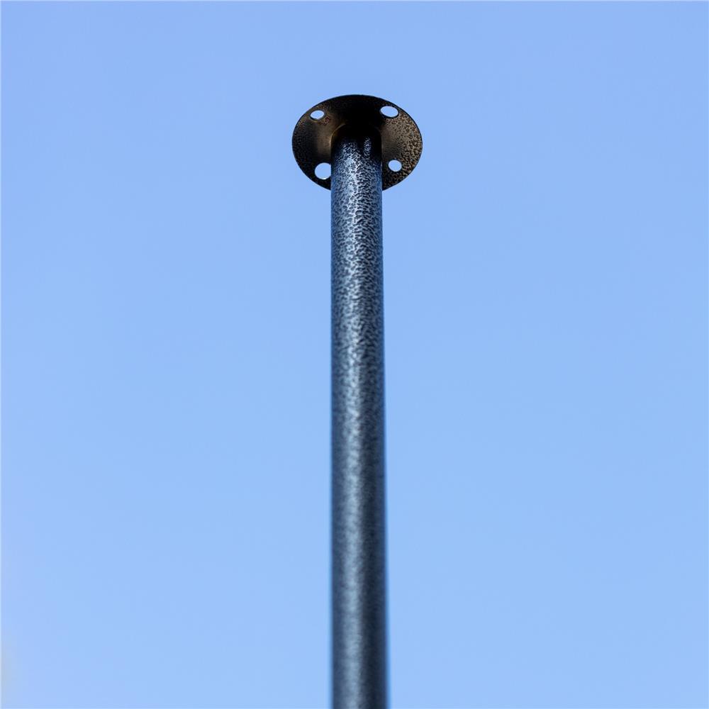Pavilion pliabil gradina 3x3 m cu acoperis impermeabil si 3 pereti laterali, structura metalica, inaltime reglabila, gri