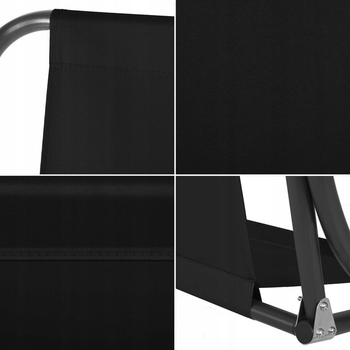 Husa din panza pentru leagan de gradina, 110x90 cm, negru – material impermeabil