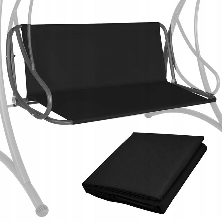 Husa din panza pentru leagan de gradina, 110x90 cm, negru – material impermeabil
