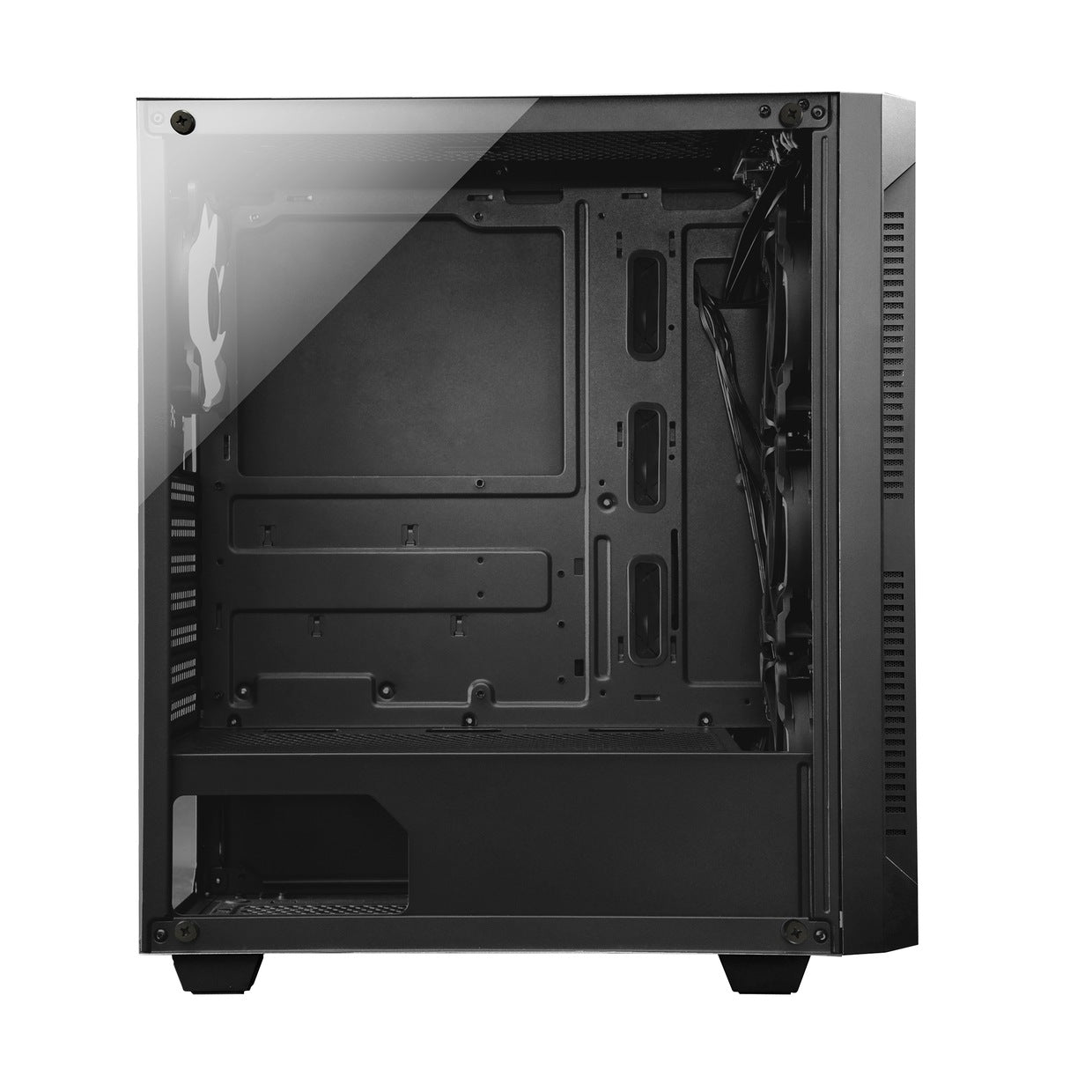 CARCASA CHIEFTEC, Middle Tower, ATX, "HUNTER", fara sursa,sticla securizata, 4xfan, USB 2.0x1, USB 3.0 x 2, Jack 3.5mmx2, mesh, fan ctr (inclusiv RGB), telecomanda "GS-01B-OP"