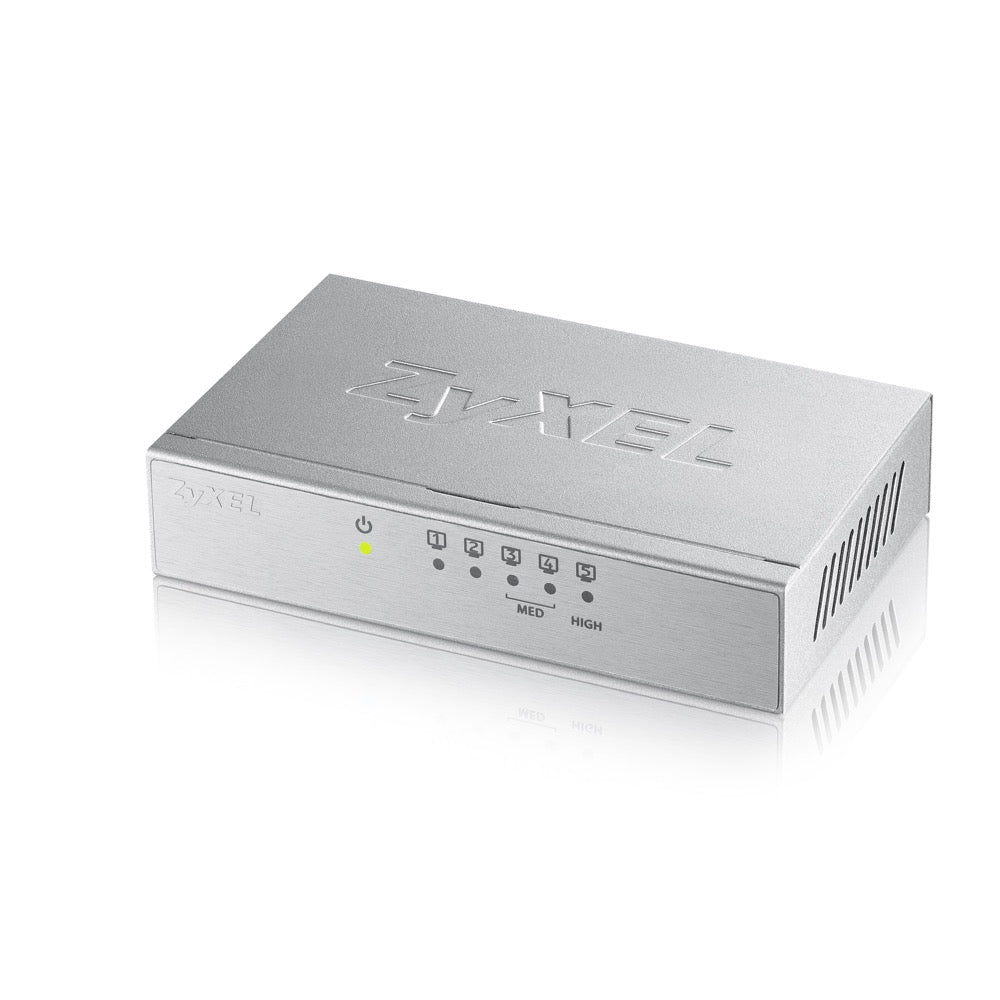 SWITCH ZyXel, GS-105B V3, porturi Gigabit x 5, managed carcasa metalica, 