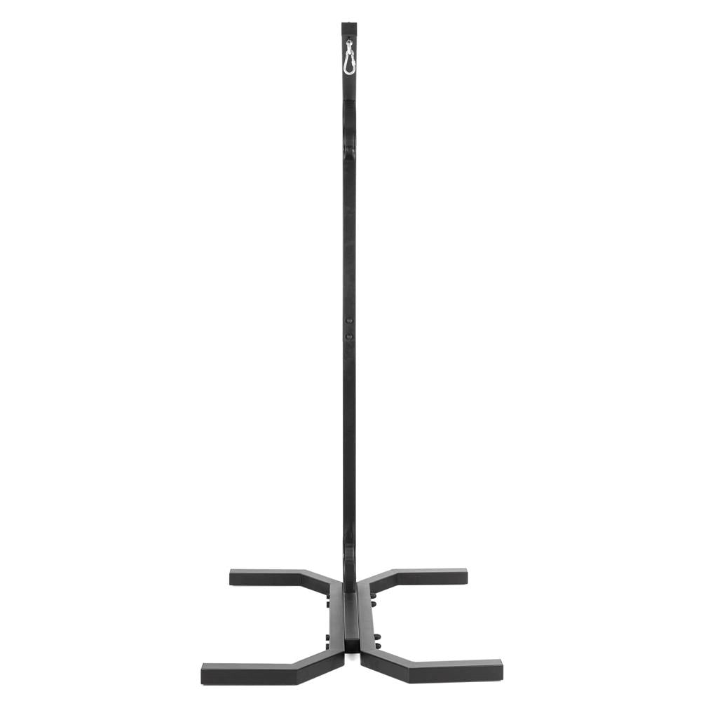 Suport leagan tip cuib sau hamac suspendat, cadru otel, maxim 180 kg, 92x92x205 cm, negru