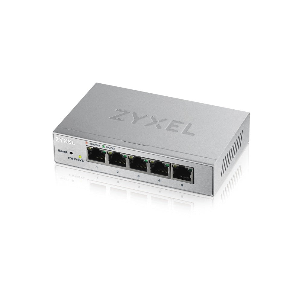 SWITCH ZYXEL, GS1200-5, porturi Gigabit x 5, managed, carcasa metalica, "GS1200-5-EU0101F"