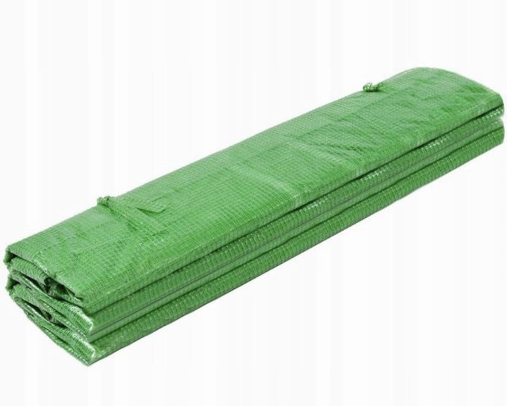 Folie pentru sera gradina 400x250x200 cm, 140 g/m², armata cu plasa, UV4, 9 ferestre, verde