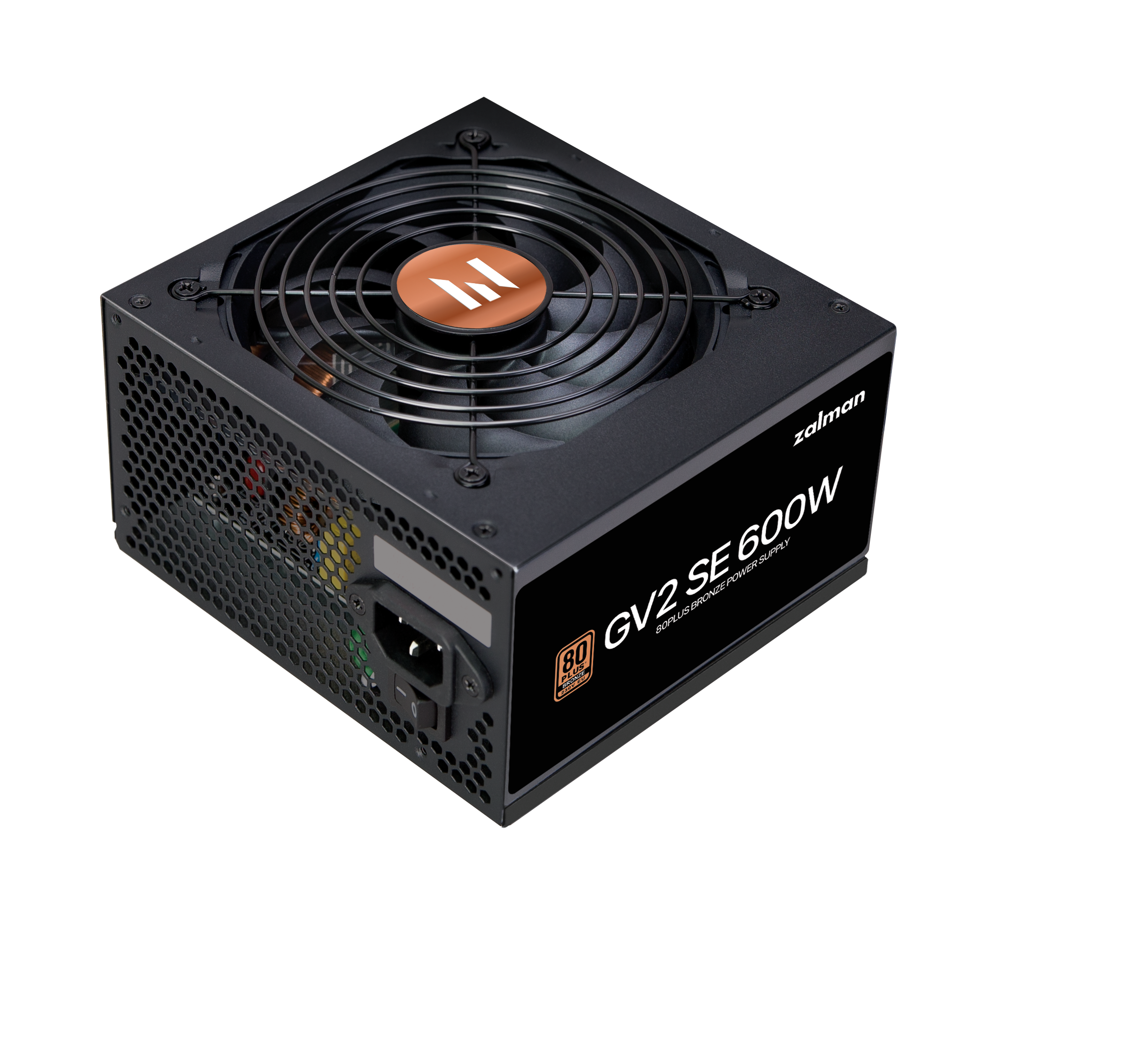 SURSA Zalman "ZM600", 600W, certificare 80Plus Bronze, non-modular, fan 120mm, negru, "ZM600-GV2SE"