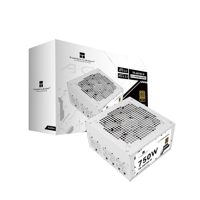 SURSA Thermalright "TR-AG 750", 750W, certificare 80 Plus Gold, modular, fan 120mm, alb, "TR-AG 750-W"