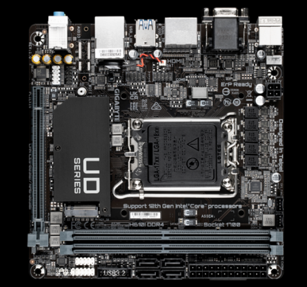 PLACA de BAZA Gigabyte "H610I DDR4", skt LGA 1700, mini ITX, Intel H610, 2 x DDR4, max. 64 GB, 4 x SATA, 1 x M.2, 7.1, "H610I DDR4"
