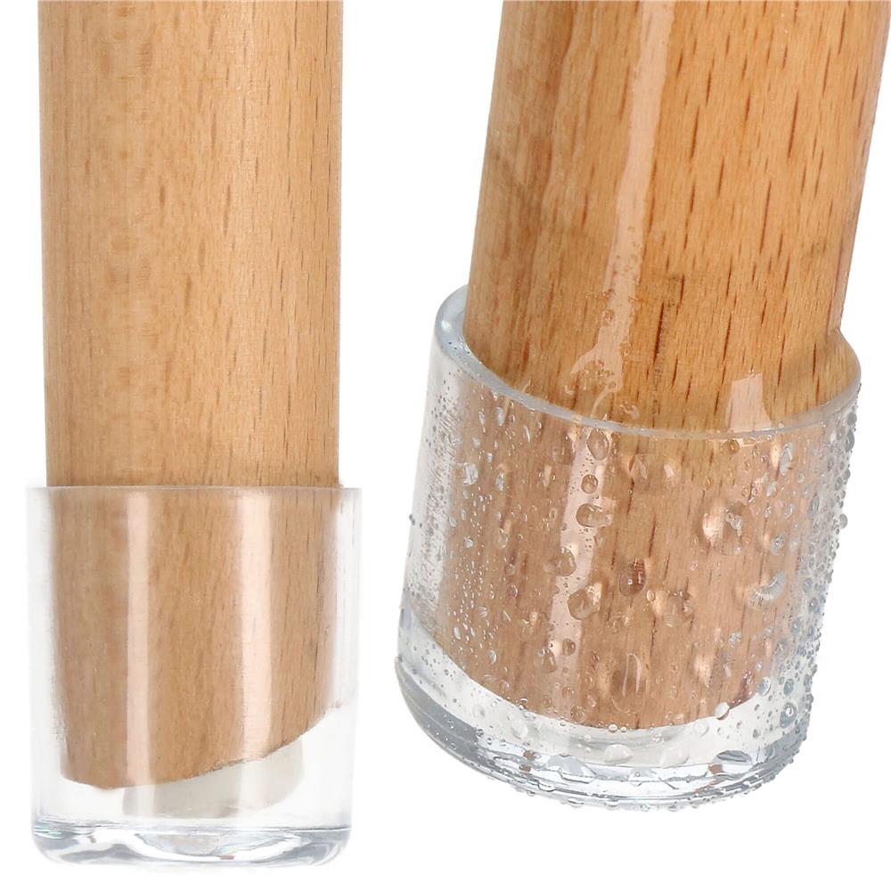 Set 16 protectii pentru picioare de mobilier, silicon PVC, Ø18 mm, transparent - BazarOltenia imagine 2