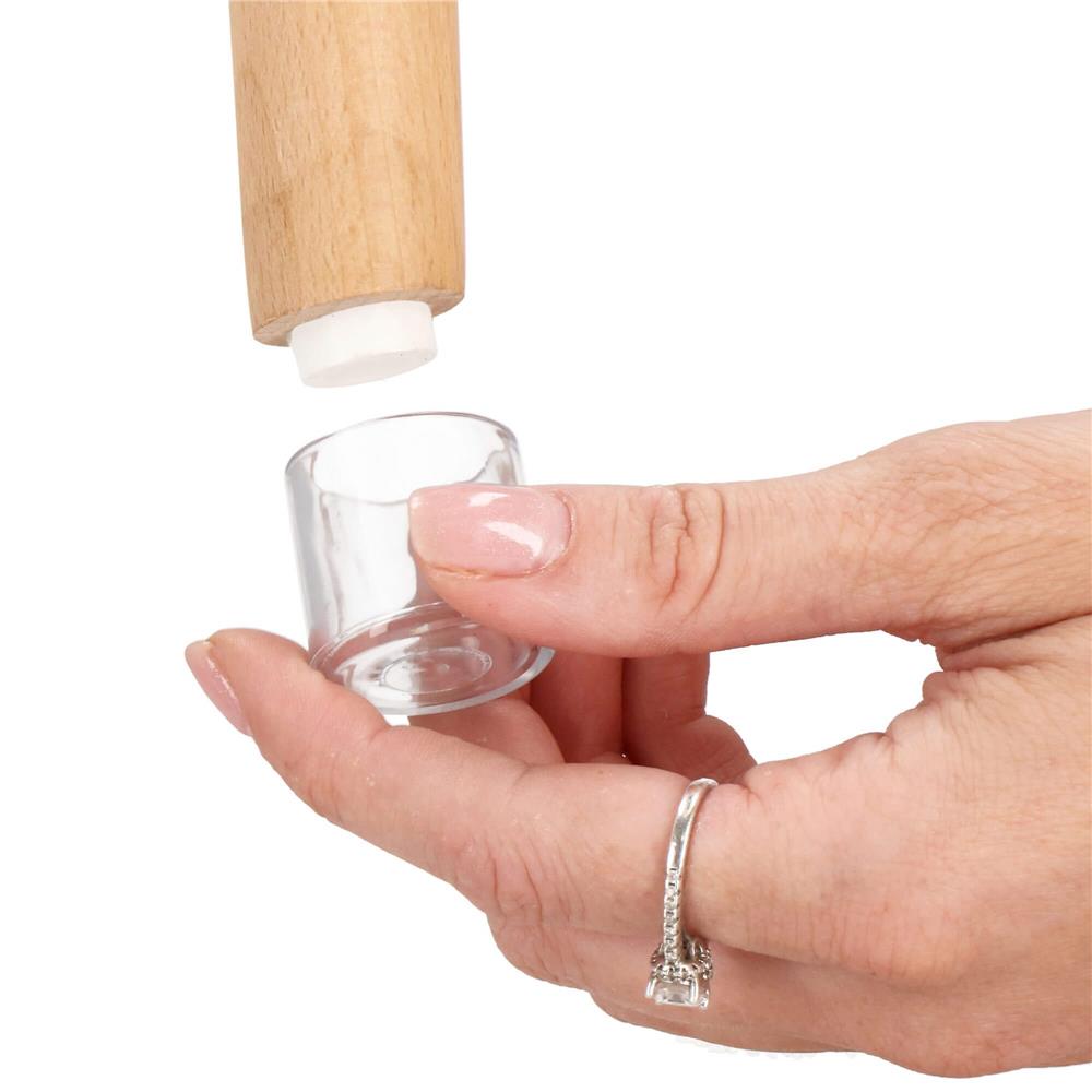 Set 16 protectii pentru picioare de mobilier, silicon PVC, Ø18 mm, transparent - BazarOltenia imagine 4