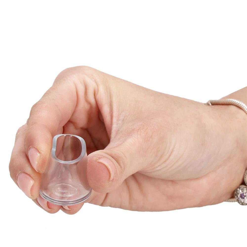 Set 16 protectii pentru picioare de mobilier, silicon PVC, Ø18 mm, transparent - BazarOltenia imagine 9