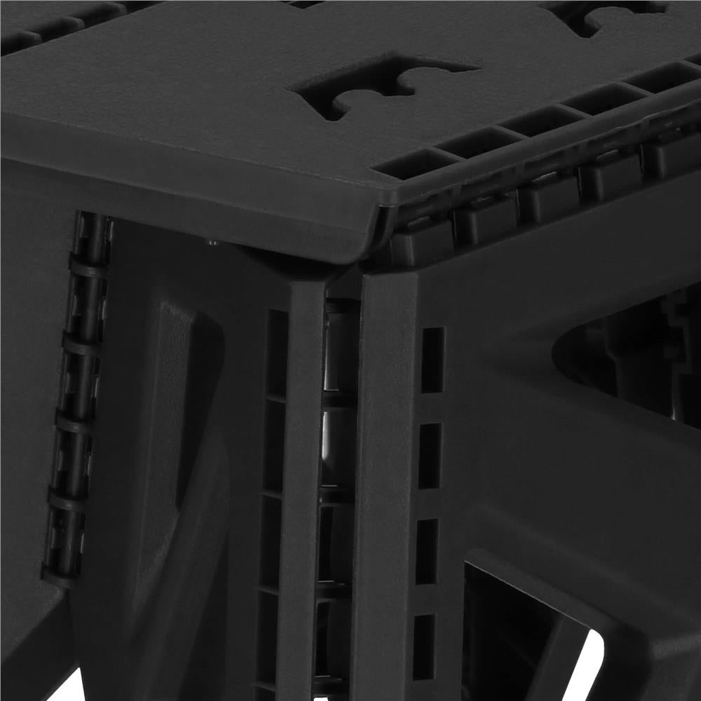 Scaun inaltator multifunctional tip scara, 100 kg, compact, cu maner, 23x31x23 cm, negru