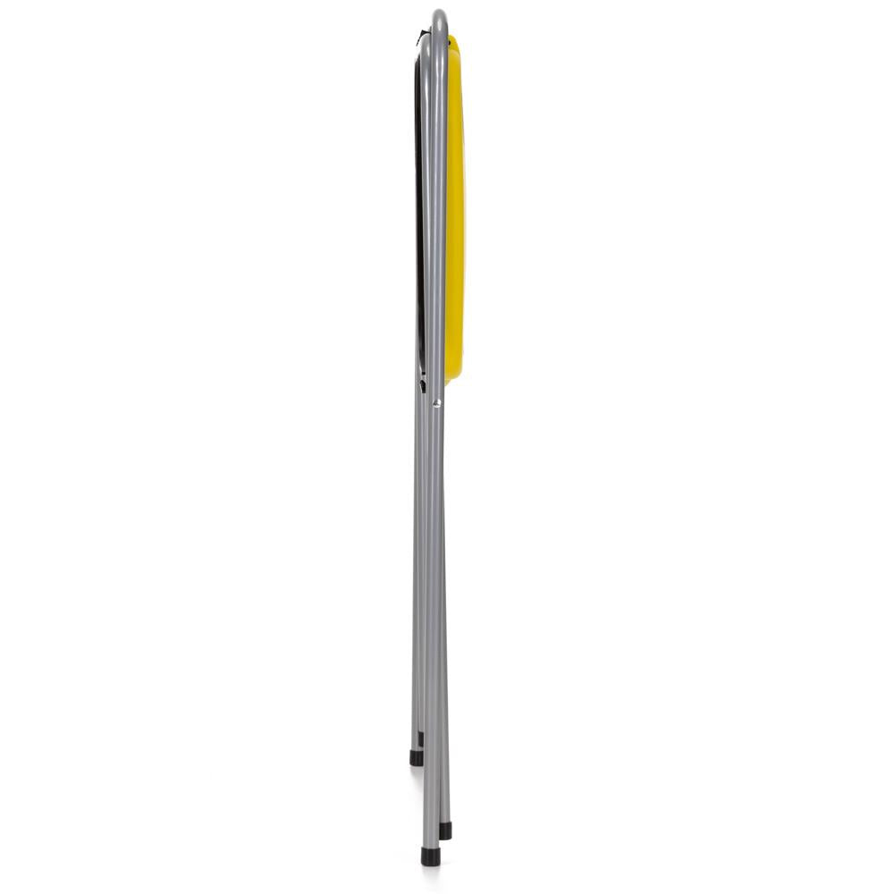 Cos de gunoi selectiv cu 2 compartimente, cadru metalic si capace PP, 68x42x75 cm