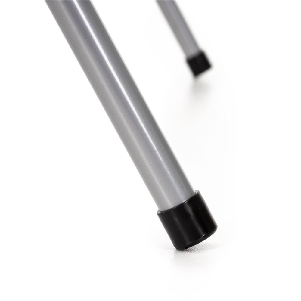 Cos de gunoi selectiv cu 3 compartimente, cadru metalic si capace PP, 98x42x74 cm