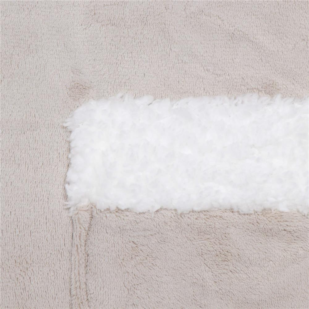Hanorac tip patura oversize din fleece moale, cu gluga si buzunar mare, gri
