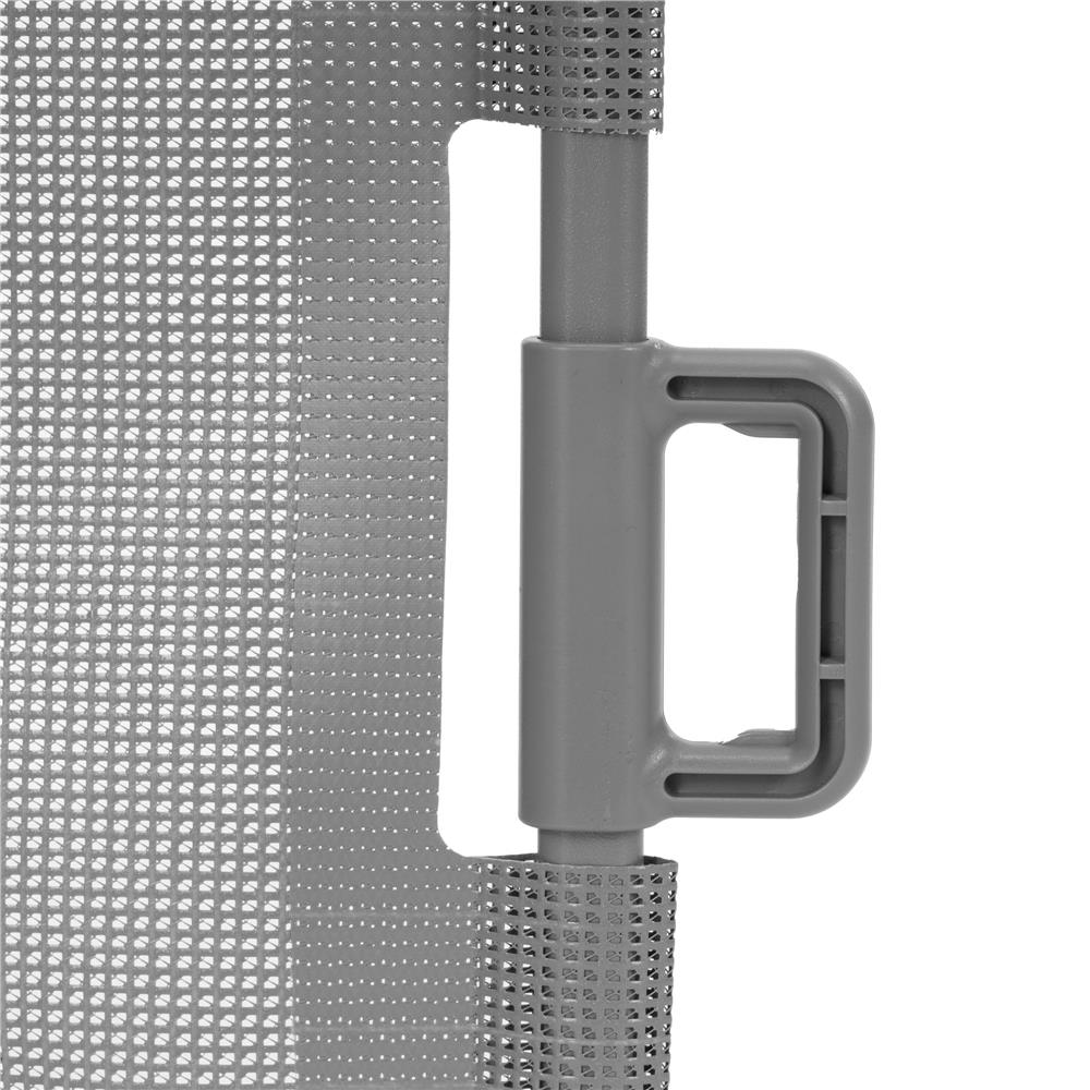 Poarta de siguranta retractabila si extensibila, pentru copii sau animale de companie, 162x86 cm, gri