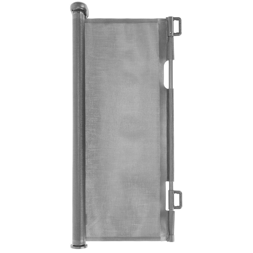 Poarta de siguranta retractabila si extensibila, pentru copii sau animale de companie, 162x86 cm, gri