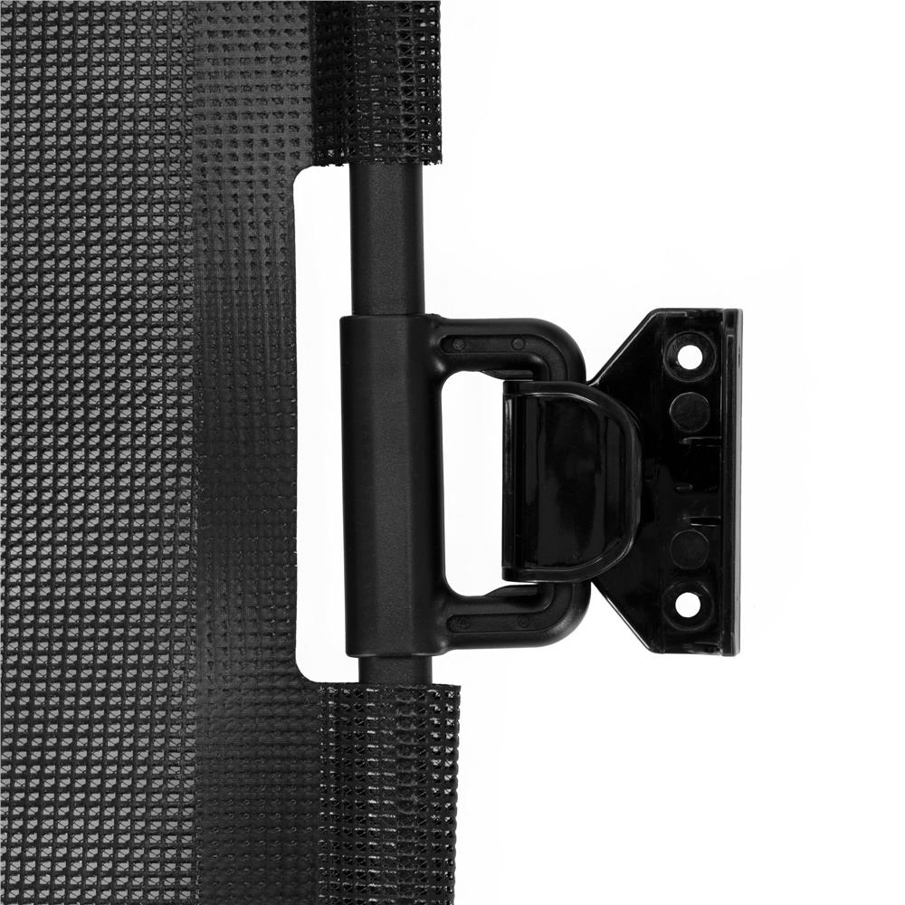 Poarta de siguranta retractabila si extensibila, pentru copii sau animale de companie, 162x86 cm, negru