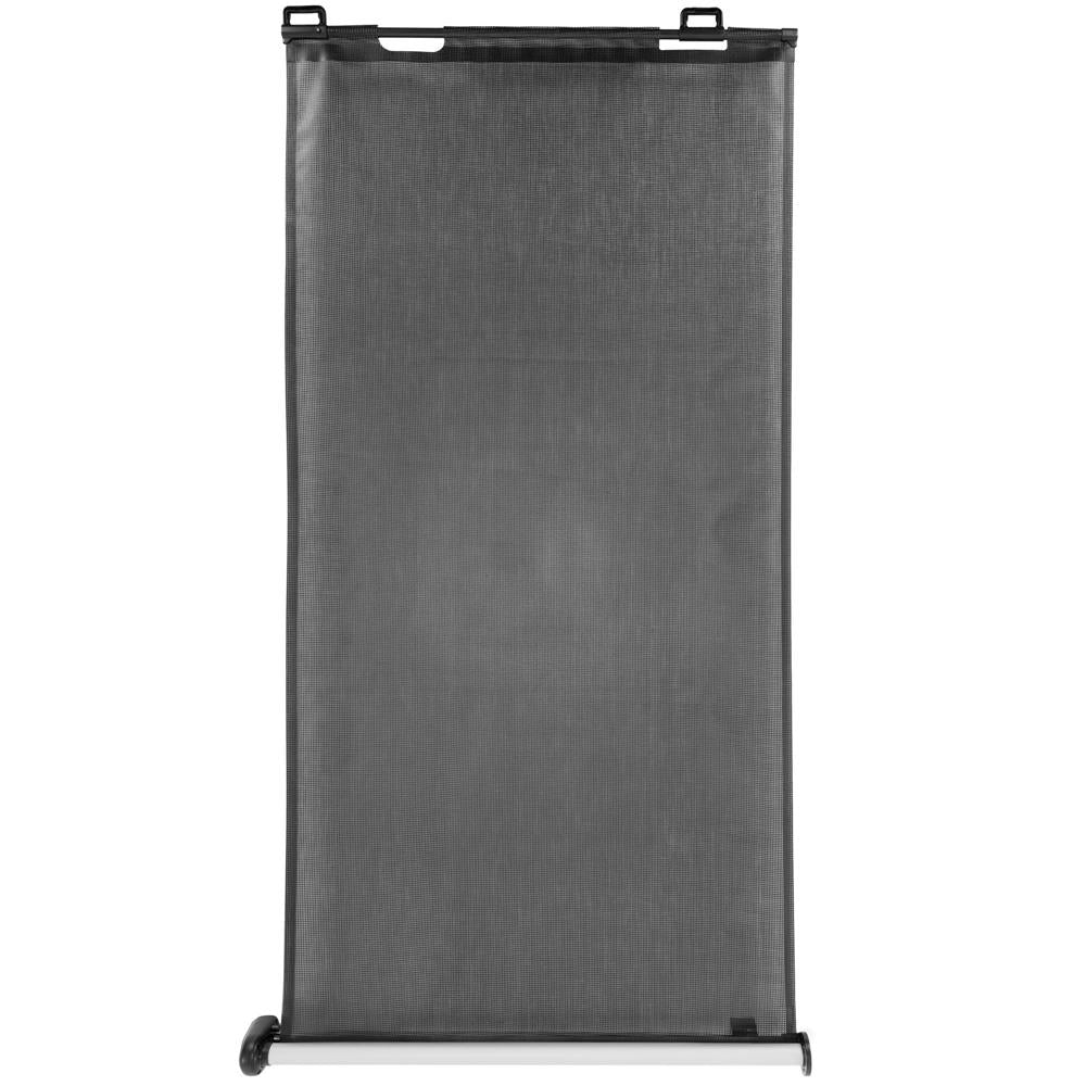 Poarta de siguranta retractabila si extensibila, pentru copii sau animale de companie, 162x86 cm, negru