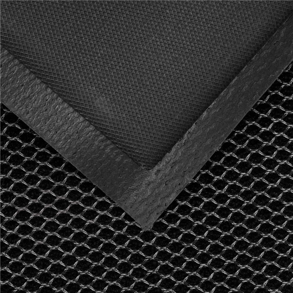 Covoras intrare absorbant tip plasa, PVC antiderapant, 60x90 cm, negru