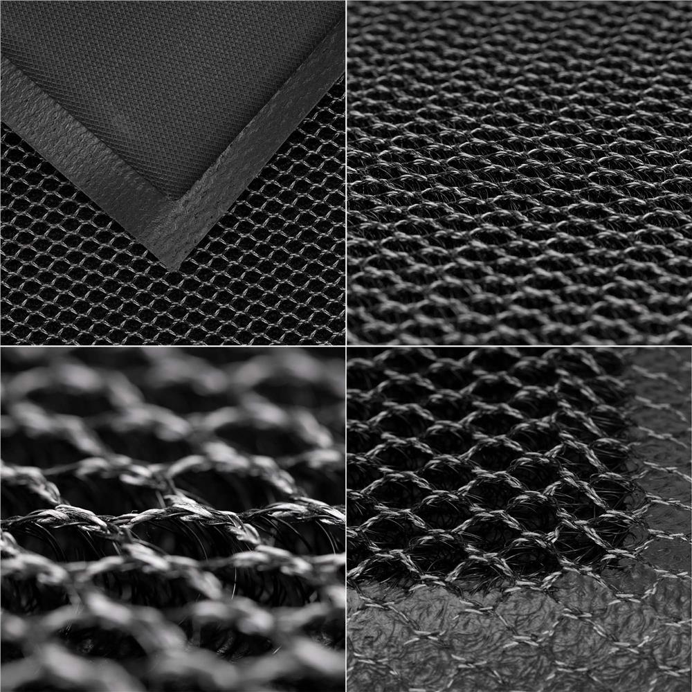 Covoras intrare absorbant tip plasa, PVC antiderapant, 60x90 cm, negru