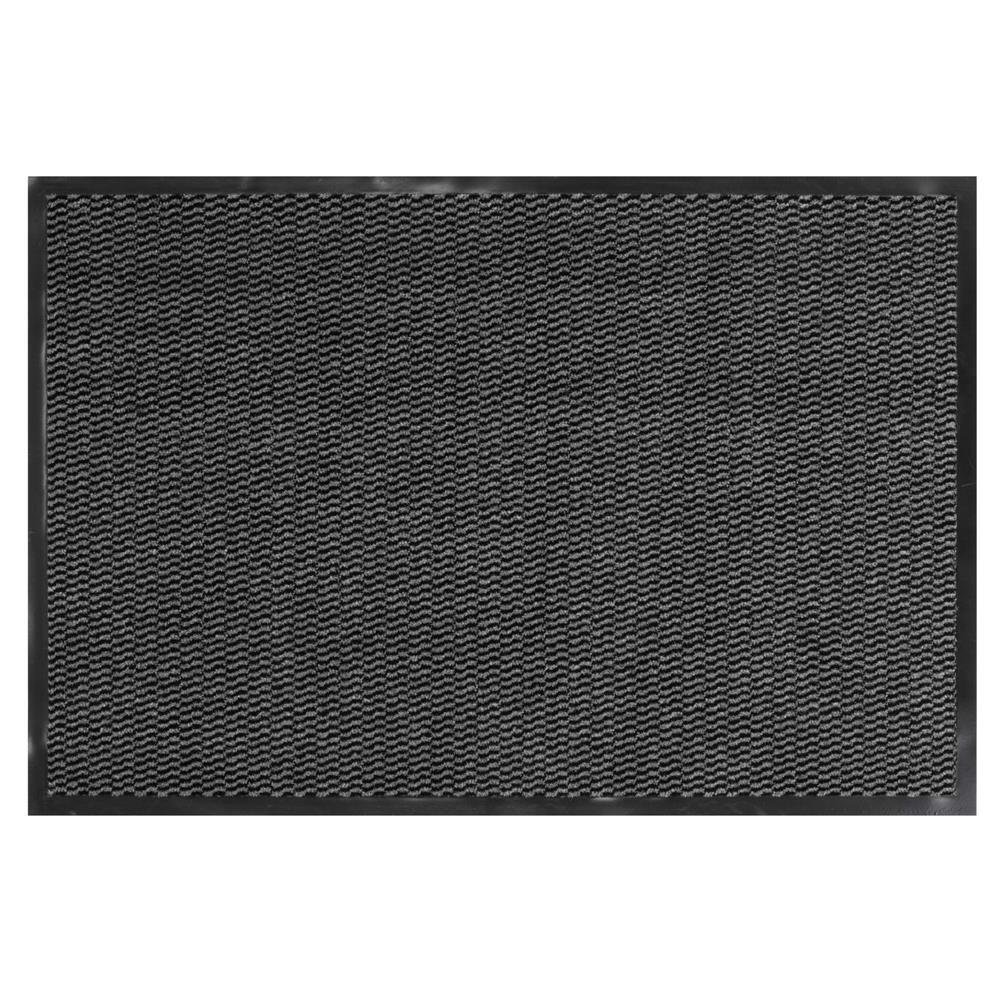 Covoras intrare absorbant antimurdarie, PVC antiderapant, 60x90 cm, gri